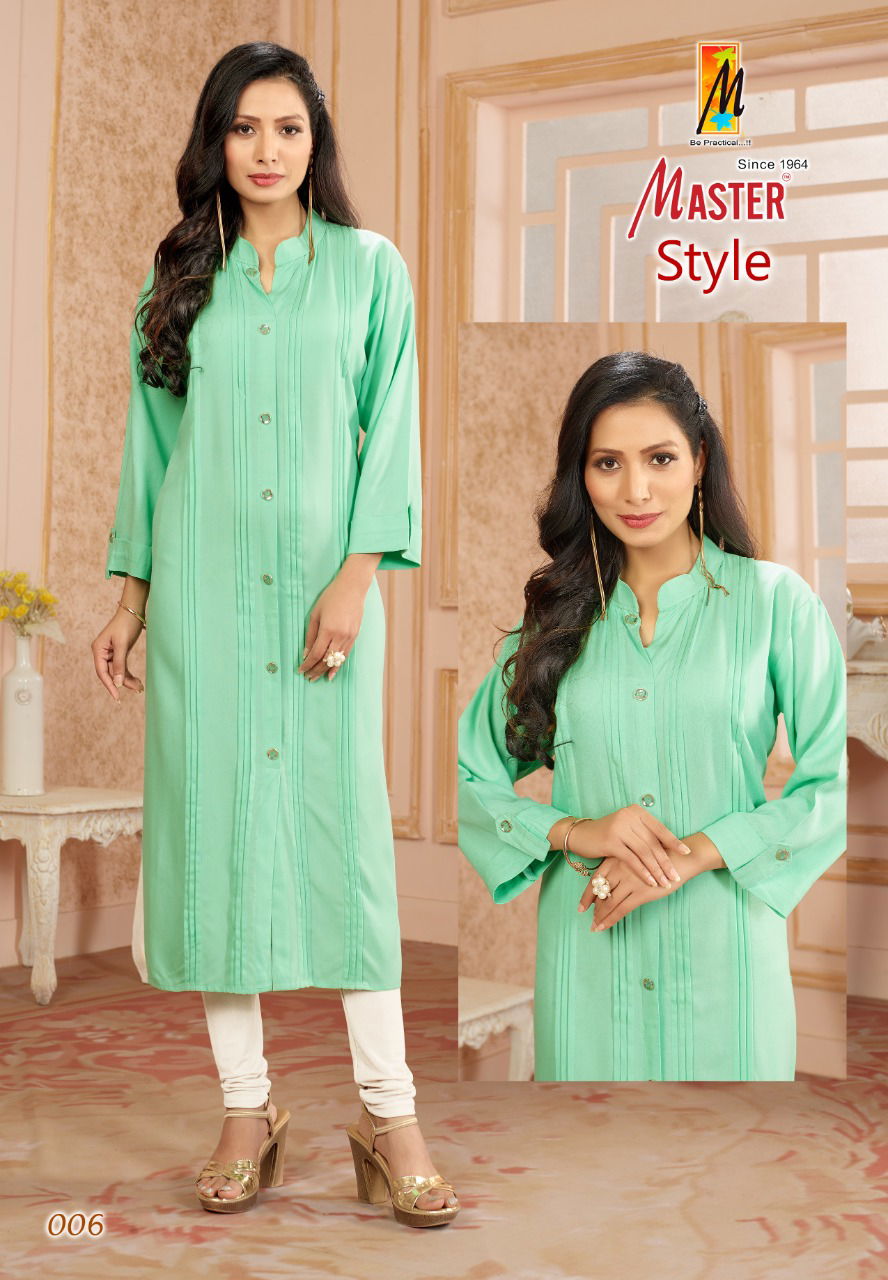 Master Style Ethnic Wear Designer Wholesale Kurti Collection 